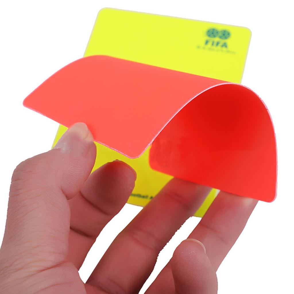 Kolip Sports Football Referee Red Yellow Cards With Leather Case Pen Practical Referee Tools Competition Equipment