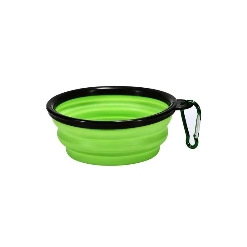 350mL Portable Pet Food  Bowl Collapsible Pet Bowl Durable TPR Silicone Design Outdoor Travel Feeding Water Bowl for Dog Cat
