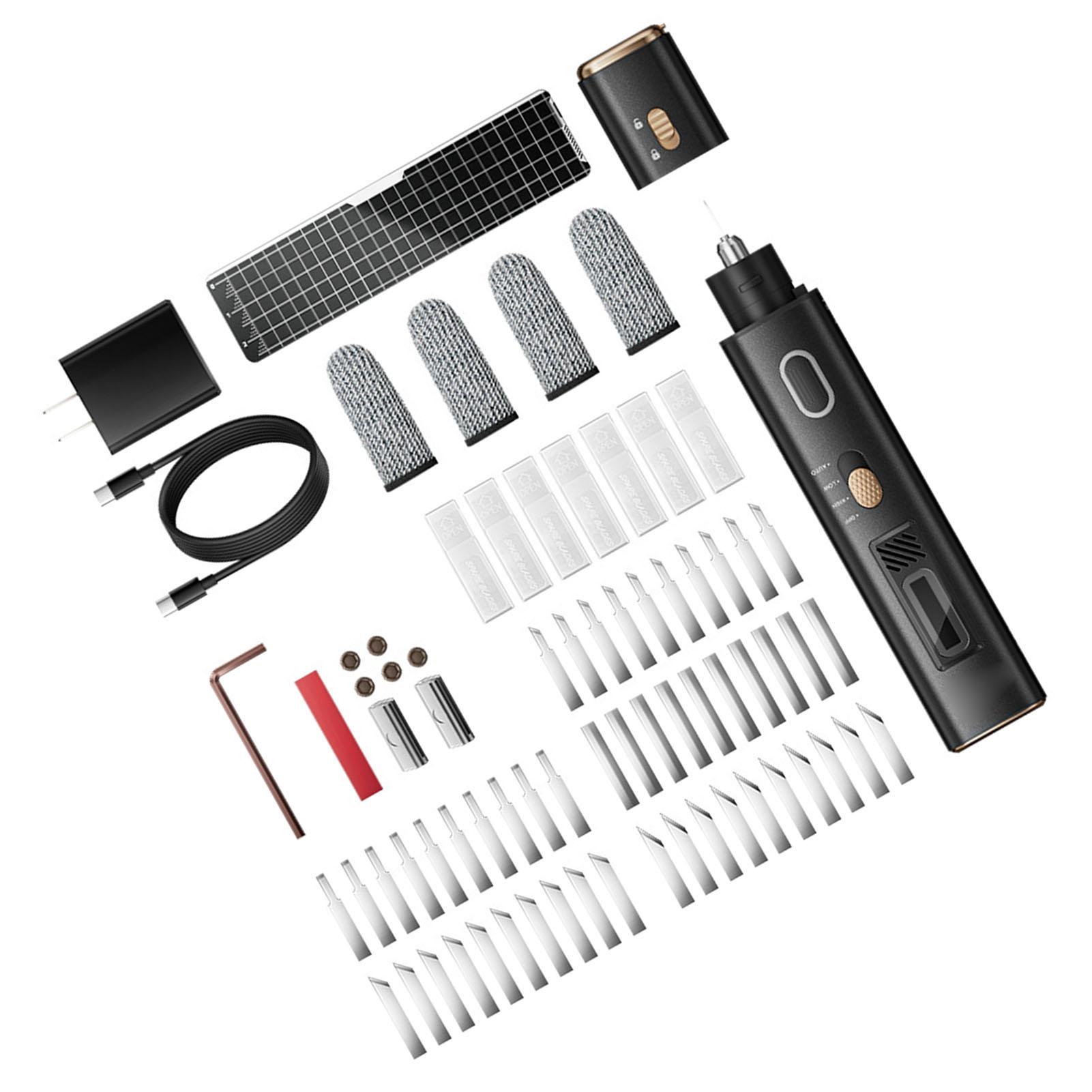 Koogeelife Light Ultrasonic Cutter 40Khz High Portable Handheld Ultrasonic Cutting Tool With 50 Replacement Blades For Pcb Circuit Board Plastics Wood