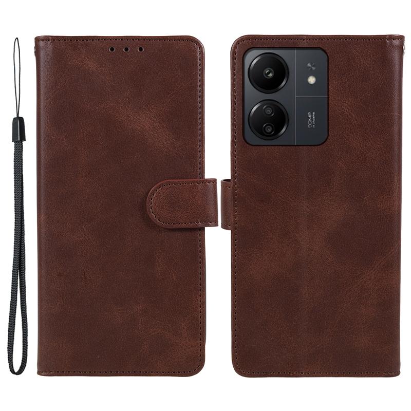 Magnetic Phone Case for Xiaomi Redmi 13C 4G/Poco C65 4G PU Leather Wallet Stand Cover