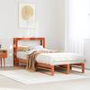 VidaXL Bed Frames Without Mattress Wax Brown 100x200cm Solid Pine Wood 3306491