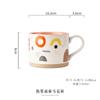 High Value Mug Ceramic Hand-painted Household Breakfast Cup Wind Coffee Cup Couple Water Cup Coffee Cup Woman