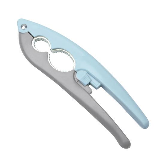 

Multi-Nut Cracker with Adjustable Knob Metal Nut Opener for Walnuts Hazelnuts & Pecans Mess-Free Dishwasher Safe Essential Kitchen Tool синий