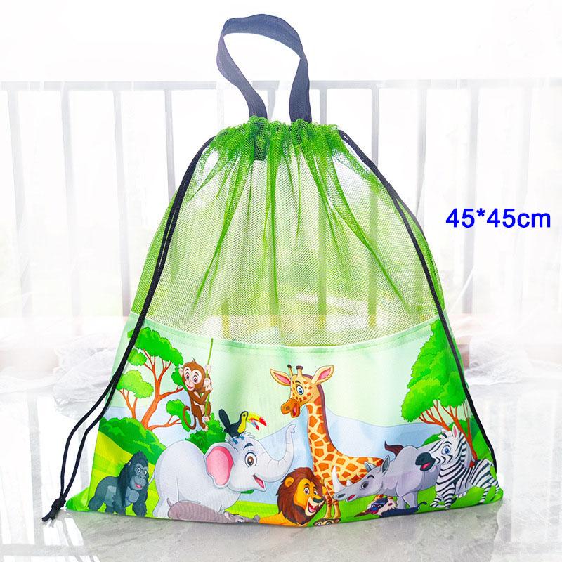 Outdoor Foldable Beach Mesh Bag Portable Children Sand Away Kids Beach Toys Clothes Sundries Storage Mesh Bags