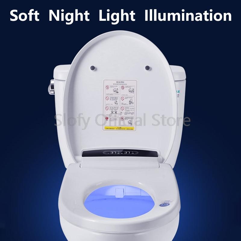 Smart Toilet Cover Bidet Toilet Seat Remote Control Black LED Nightlight Elongated Air Dryer Multiple Spray Modes Nozzle