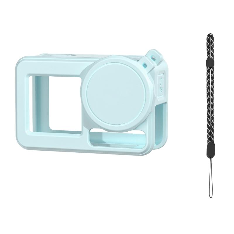 Flexible Silicone Cover for Action 5Pro Camera AntiScratch, Shockproof Design Case Lens Protections with Lanyard