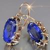New European and American Luxury Fashion Gem-studded Large Gold Eight-claw Buckle Earrings Ear Hooks for Girlfriend As A Gift