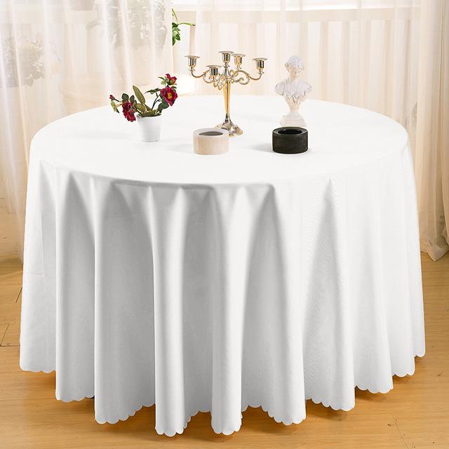 Wedding Christmas Decorative Table Cloth Round Tablecloths Dining Table Cover Birthday Banquet Decor Home Dining Table Cover