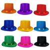 Bright Top Hat for Musical Festival Adult All Matchiing Party Hat Unisex Headwear Stage Show Hat Roleplaying Tall Hat
