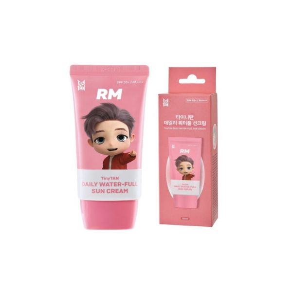 Monami TinyTAN BTS Daily Waterful Sun Cream RM SPF50+ PA++++ Hydrating UV Protection Sunscreen 50ml RM