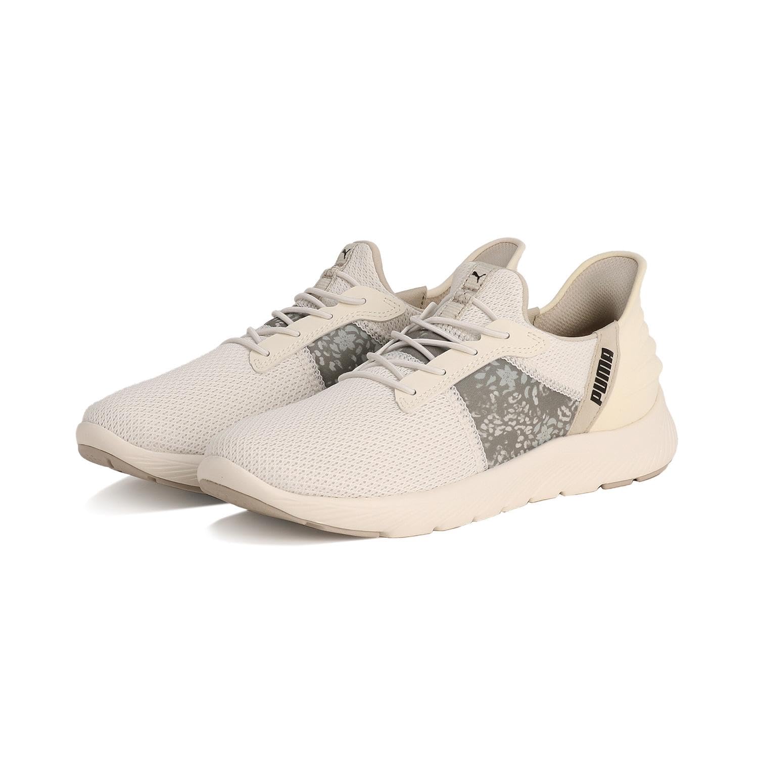 Кроссовки SOFTRIDE REMI EASE IN Leo 2025 Цвет Теплый Черный см [Puma] Женские Весна/Лето Белый/Puma (01) +24,5