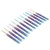 12Pcs Crochet Hooks Ergonomic Soft Handle Aluminum Crochet Needle Kit for Beginners for Crochet Accessories12 Pcs OPP