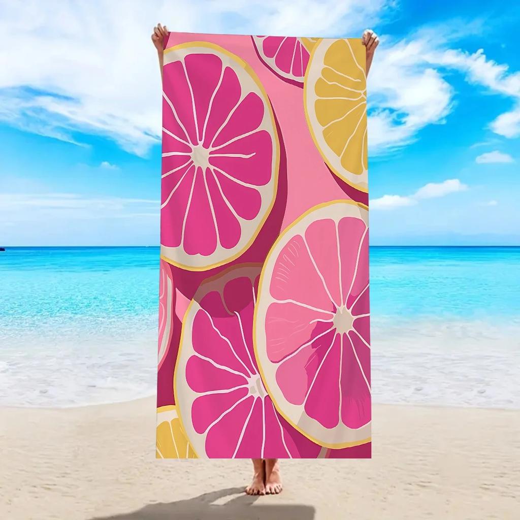 Personalized Bowknot Beach Towel 2D Flat Printed Peach Skin Fabric Custom Name Bath Towel Girls Summer Vacation Gift