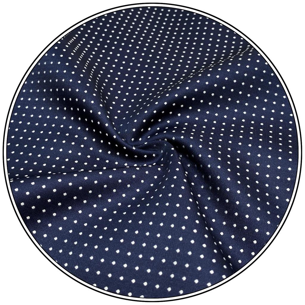 SHLAX&WING Dot Blue Men's Silk Tie (8.9cm x 160cm)