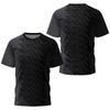 Fashionable gradient striped printed T-shirt,  badminton and table tennis training clothing, summer casual top, sport