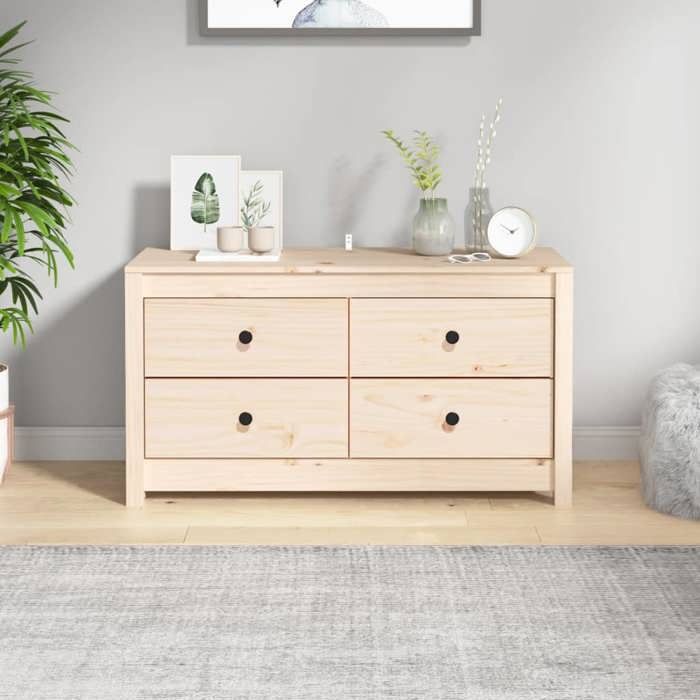 821774 vidaXL Armoire latérale 100x40x54 cm Bois de pin massif