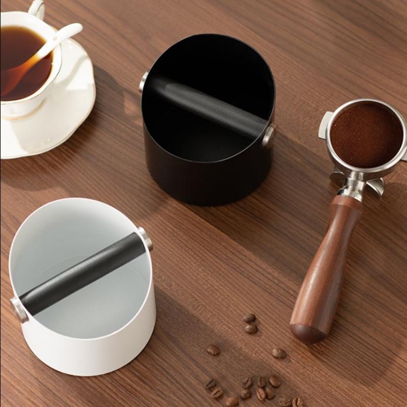 Coffee Knock Box Espresso Grounds Container Anti Slip Espresso Dump Bin Grind Barista Goods Cafe Bar Accessories+
