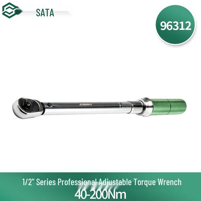 SATA 1/2-inch Adjustable Torque Wrench 40-200Nm