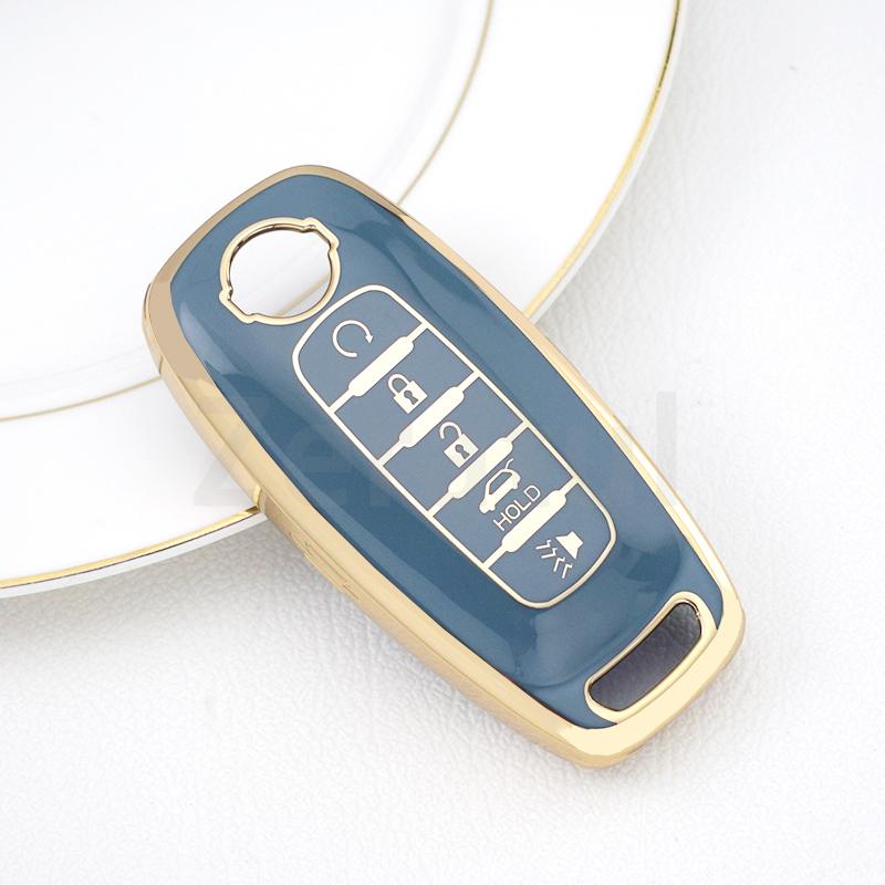 4/5 Buttons Auto Shell Fob Holder For Nissan X-Trail T33 Kicks Qashqai J12 Juke Teana Altima Ariya Tpu Car Key Case Cover Bag