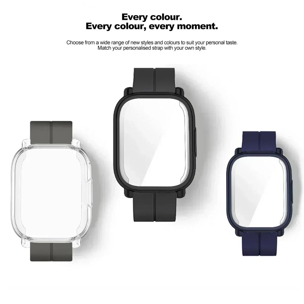 Silicone Strap +Case For Xiaomi Redmi Watch 5 Lite Magnetic Smart Watch Wrist Men Band And Case For Redmi Watch 5 Active