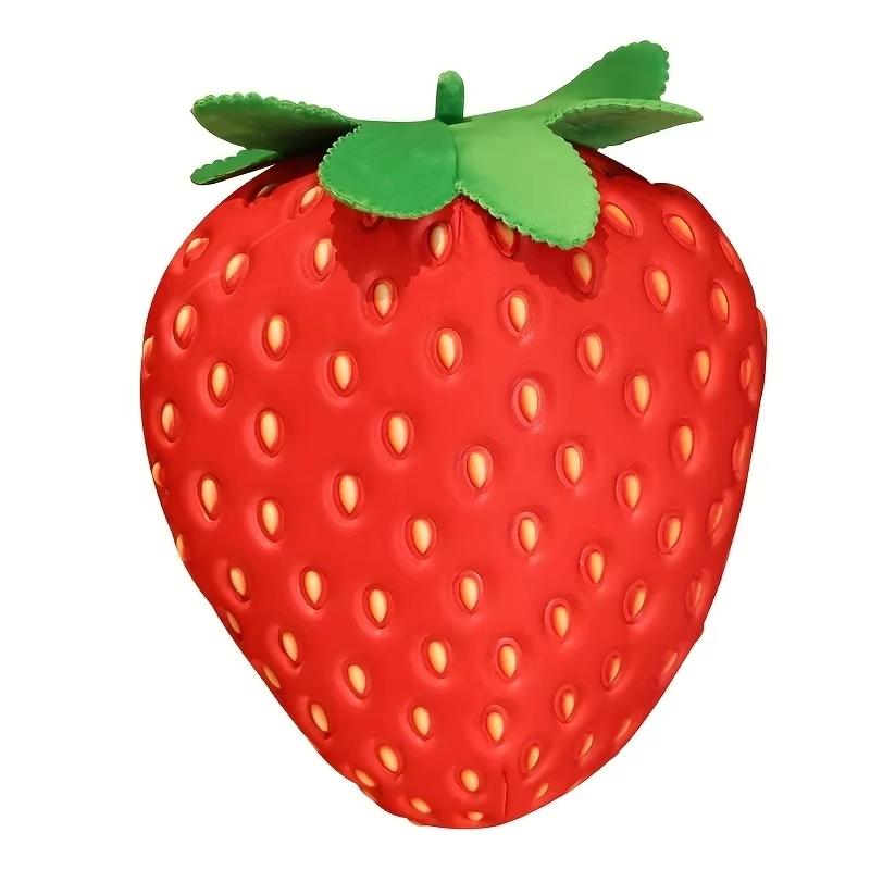 Cute Fruit Kids Pillow Stuffed Strawberry Plush Pillows Super Soft Girls Pillows Cushion Seat Stuffed Strawberry Toy For Kids