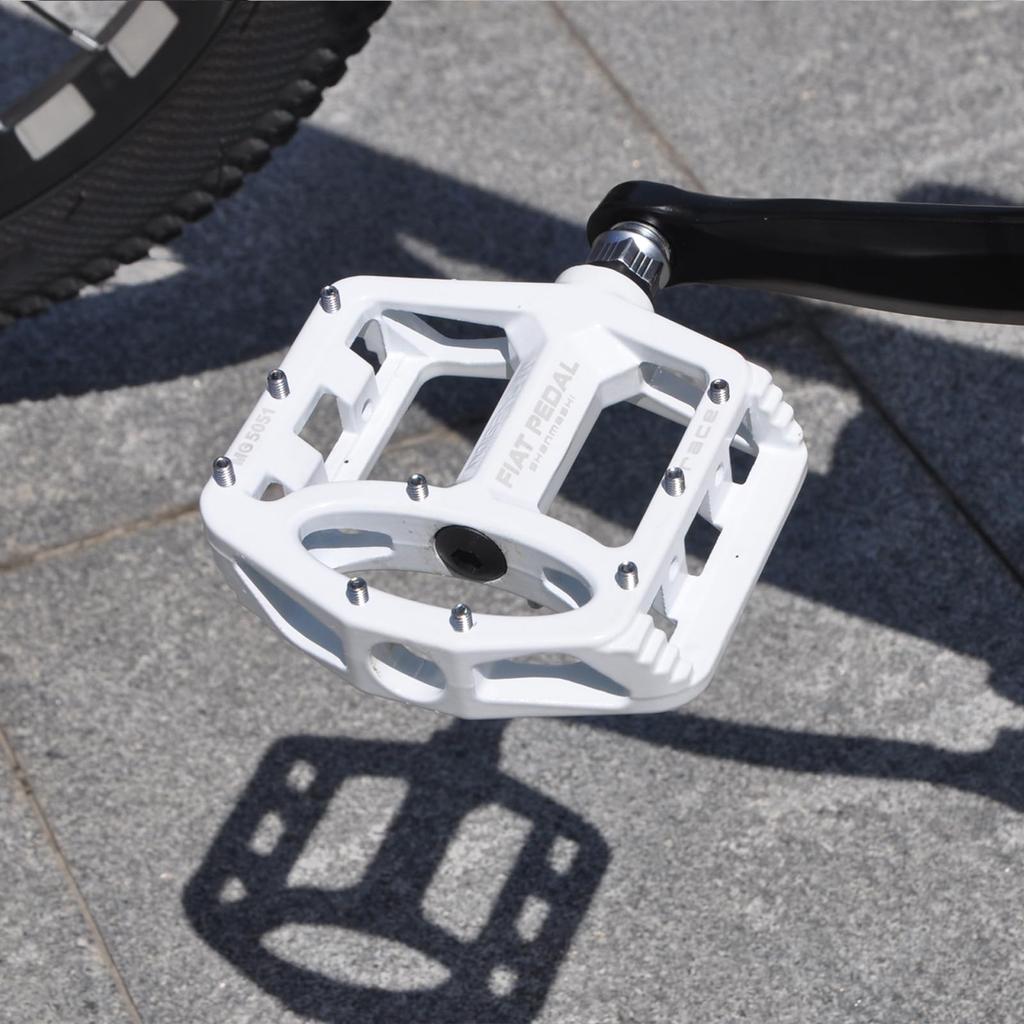 UPANBIKE Bicycle Spindle High Large Flat Magnesium Alloy for Mountain Bikes and Road Bikes Pedals, 9/16" Bearing, Strength, Non-Slip, Platform,