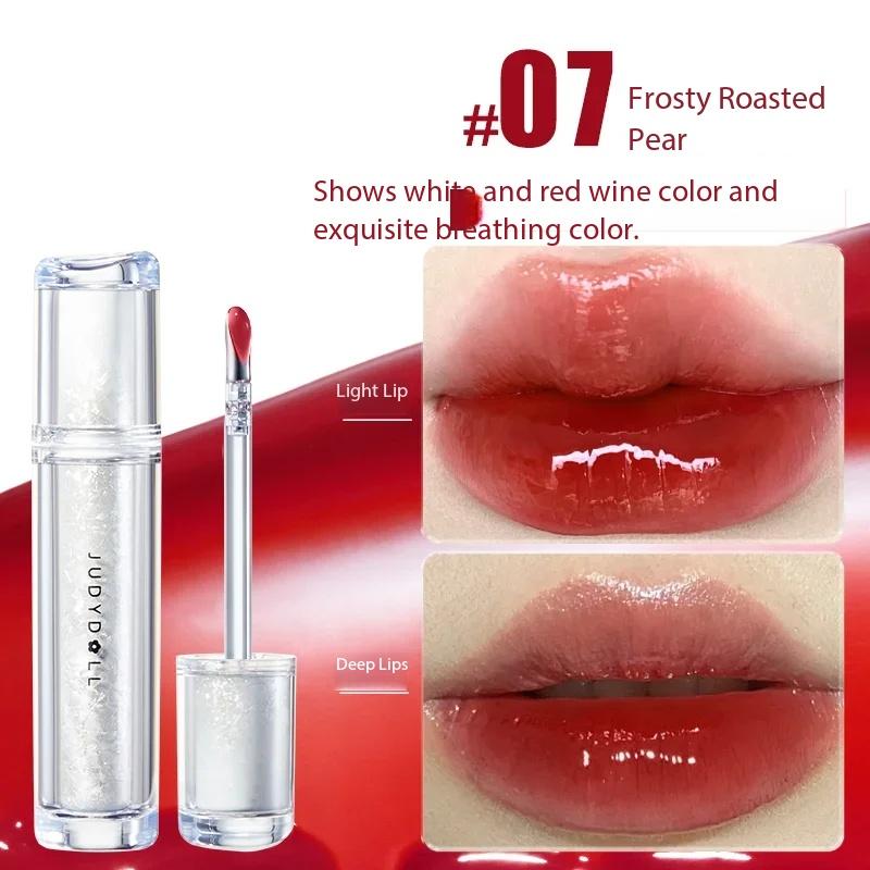 

Judydoll Lip Glaze Lip Plumber Clear Lipgloss Nutritious Long Lasting Vitamin Mirror Glow Hydrating Liquid Lipsitck 07