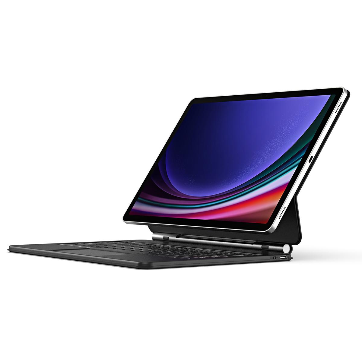 

DUX DUCIS For Samsung Galaxy Tab S10+/S9+/S9 FE+/S8+/S7+ Case Trackpad Magnetic Bluetooth-compatible Keyboard Leather Tablet Cover A
