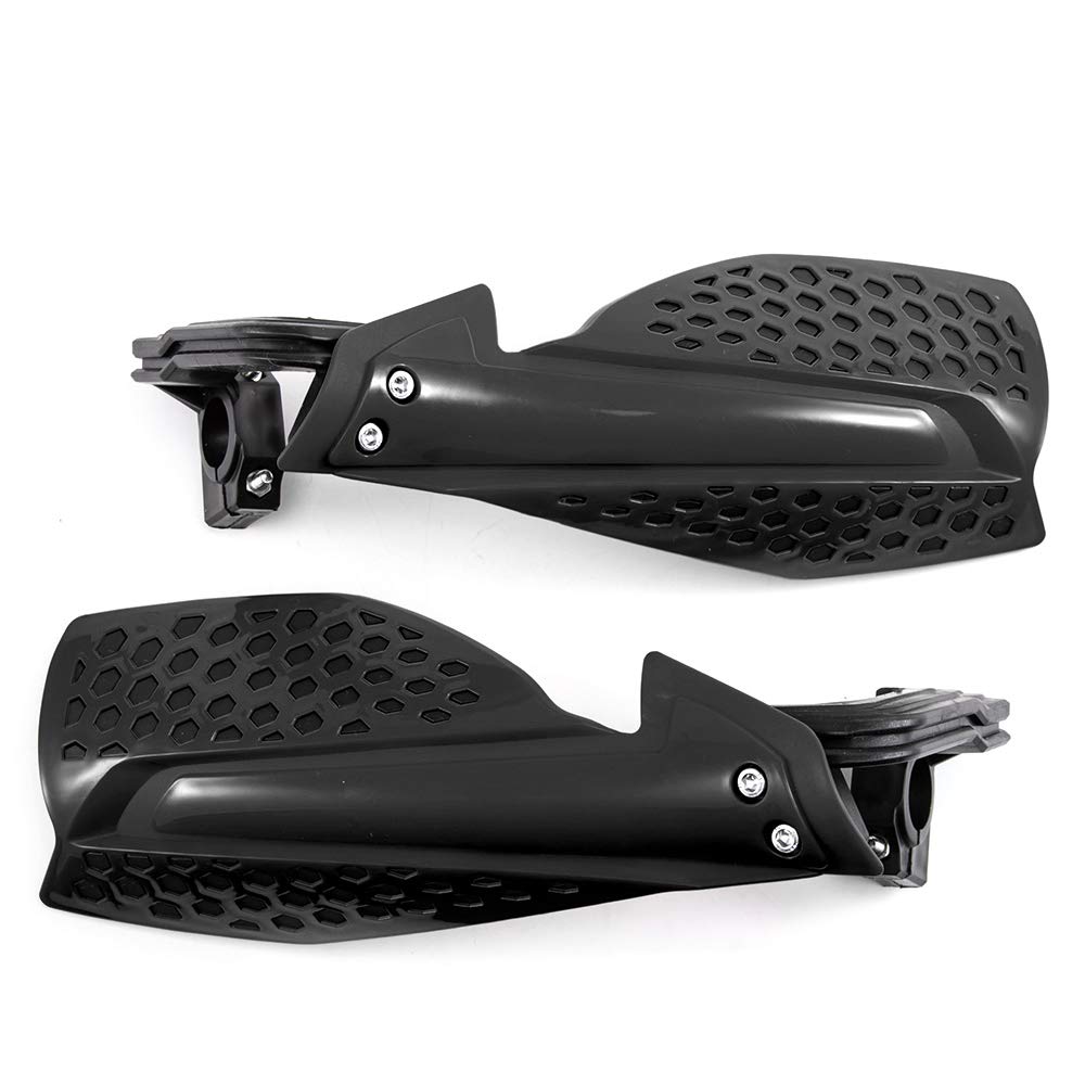 Evomosa Motorcycle inch Motocross Black Handguards, Universal, 7/8 (22mm), Handguards,