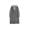French Style Two-Piece Fashion Design Hooded Mid-Length Casual Loose Woolen Coat Women Coats EN52919