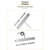 Double Door Magnetic Alarm Sensor with Wired Signal Output and Fireproof Construction for Security Applications