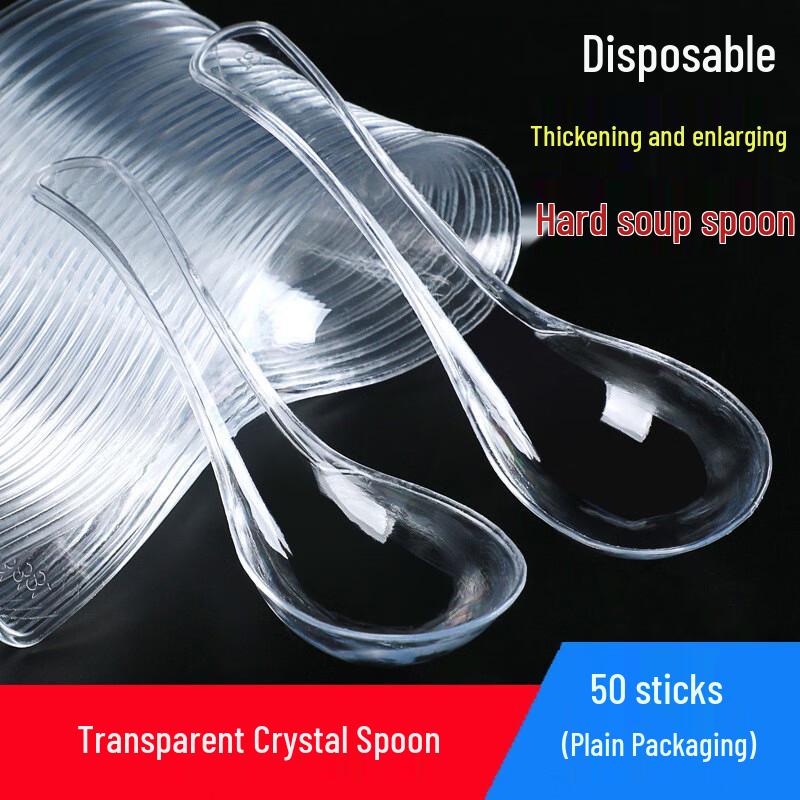 Одноразовые хрустальные ложки для еды на вынос