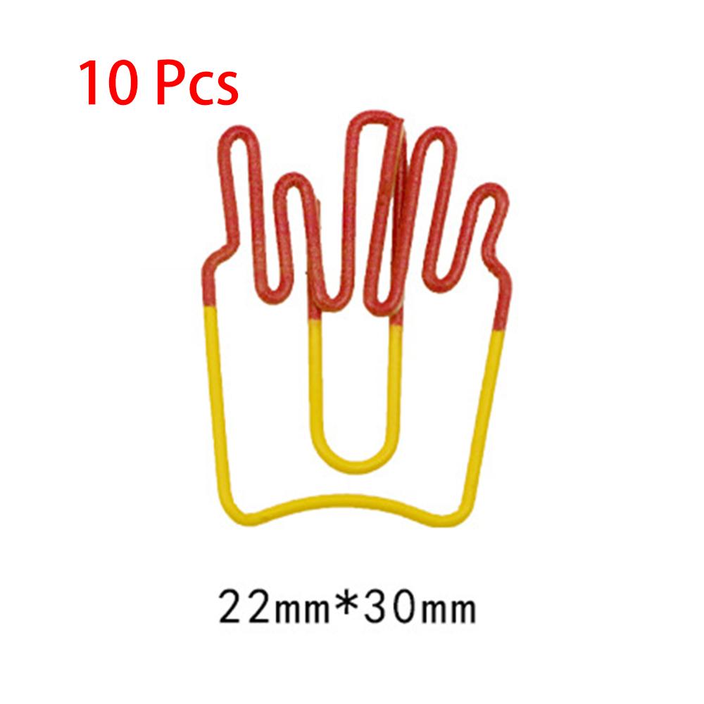 10 Pieces Cartoon Vegetabl Creative Carrot Metal Office School Supplies Cute Paper Clips Gift
