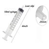 10Pcs 1ml-20ml Plastic Reusable Syringe For Measuring Nutrient Hydroponics Kithchen Tool  puppy accessories pet items Wholesale