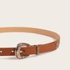 Golden Smear Three-piece Set of Small Fragrant Belt Carved Women's Western Buckle Versatile Fashion