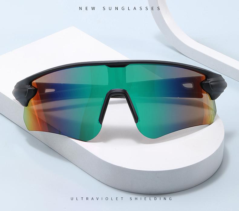 4pcs Fashion Oversized Outdoor Sunglasses New Women Large Frame Design Goggles Simple Style Cycling Sports Goggles Unisex