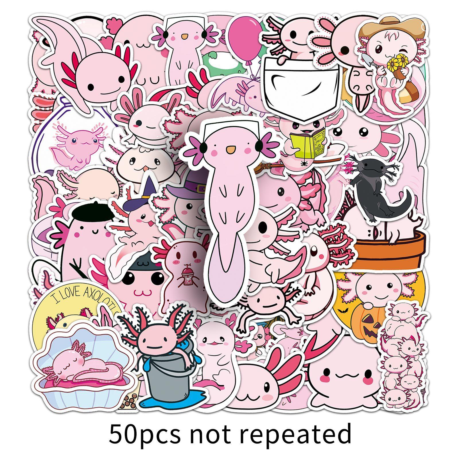 

50 Newt Doodle Cartoon Cute Animals Children s Decoration DIY Skateboard Mobile Phone Case Suitcase Stickers