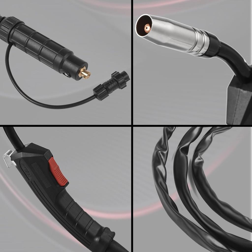 Semiautomatic F180 180A 14AK Airless Welding Gun 2 Meters MIG Welding Gun Torch Stinger Small Welding Machine Flux Cored Wire