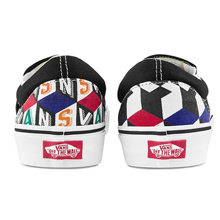 Vans Slip-On Canvas Shock Absorbing Durable Lightweight Breathable Low-Top Skate Shoes Unisex Sneakers Colorful VN0A33TB42X