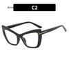 Cat Eye Prescription Frames Glasses Women Retro Optics Spectacle Frame Personality Fashion Eyeglasses Luxury  Designer