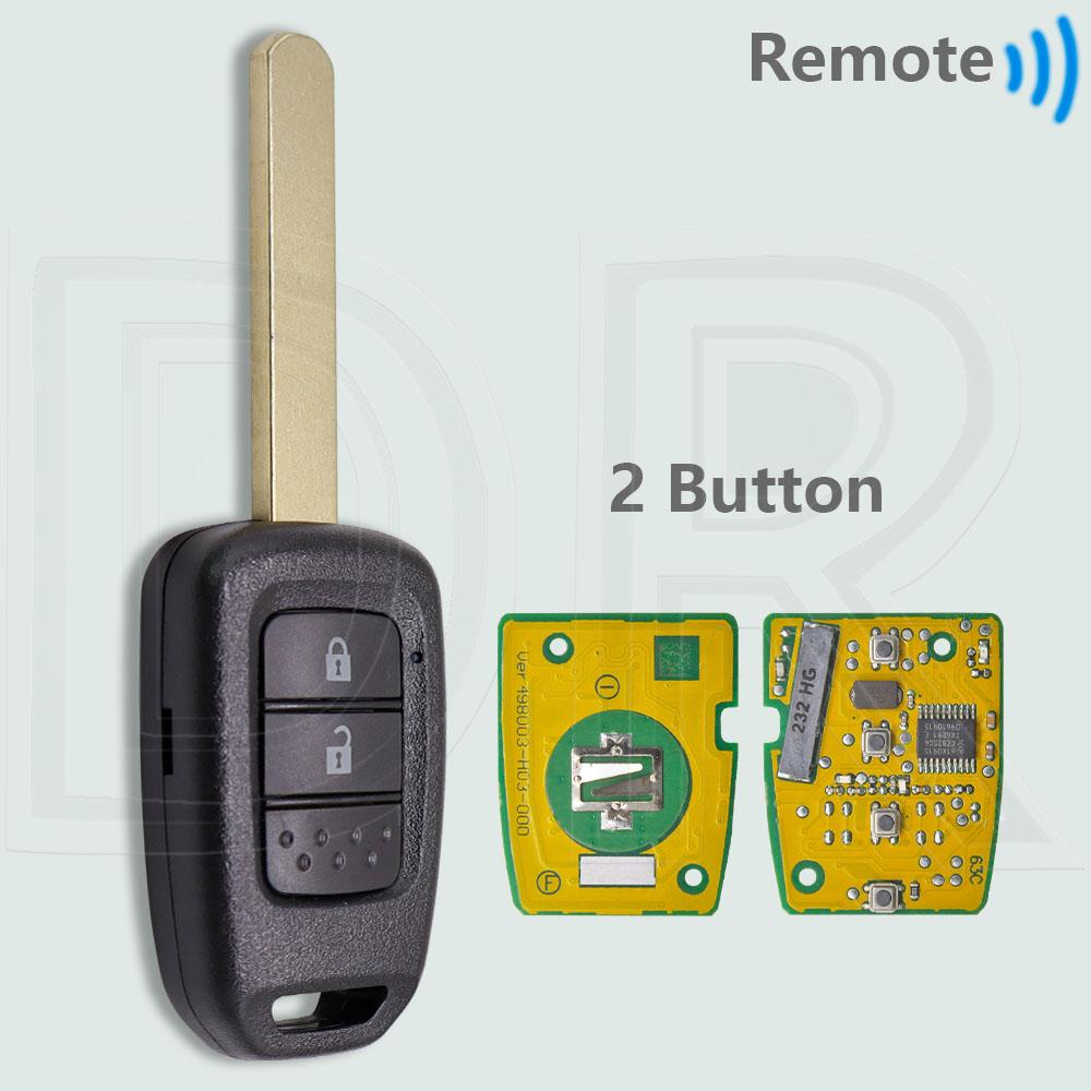 DR HLIK6-1T 313.8MHz HLIK6-1TA 433.9MHz ID47 PCF7961X Car Remote Key For Honda Civic Accord City CR-V Jazz XR-V Vezel HR-V FRV