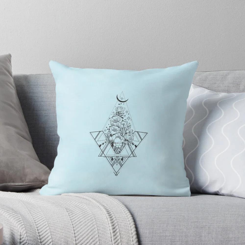 Living Room Bedroom Floral Print Cushion Cover Cotton Linen Pillow Cover Room Decoration Sofa Decoration Cushion