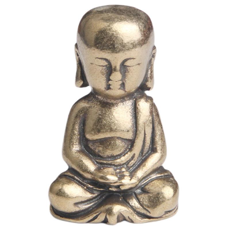 Messing Shakyamuni Boeddha Beeldje Bureau Ornament Nafu Boeddha Maitreya Boeddha Decoratie Antiek Koperwerk Groothandel