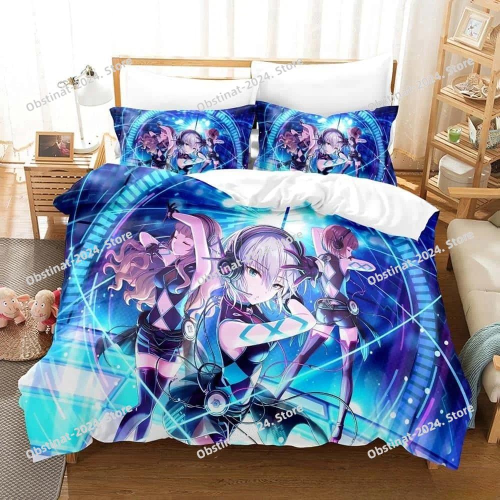 THE iDOLM@STER Cinderella Girls Starlight Stage Bedding Set 3D Printed Anime three-piece set Adult Kid Bedroom Duvet cover Sets