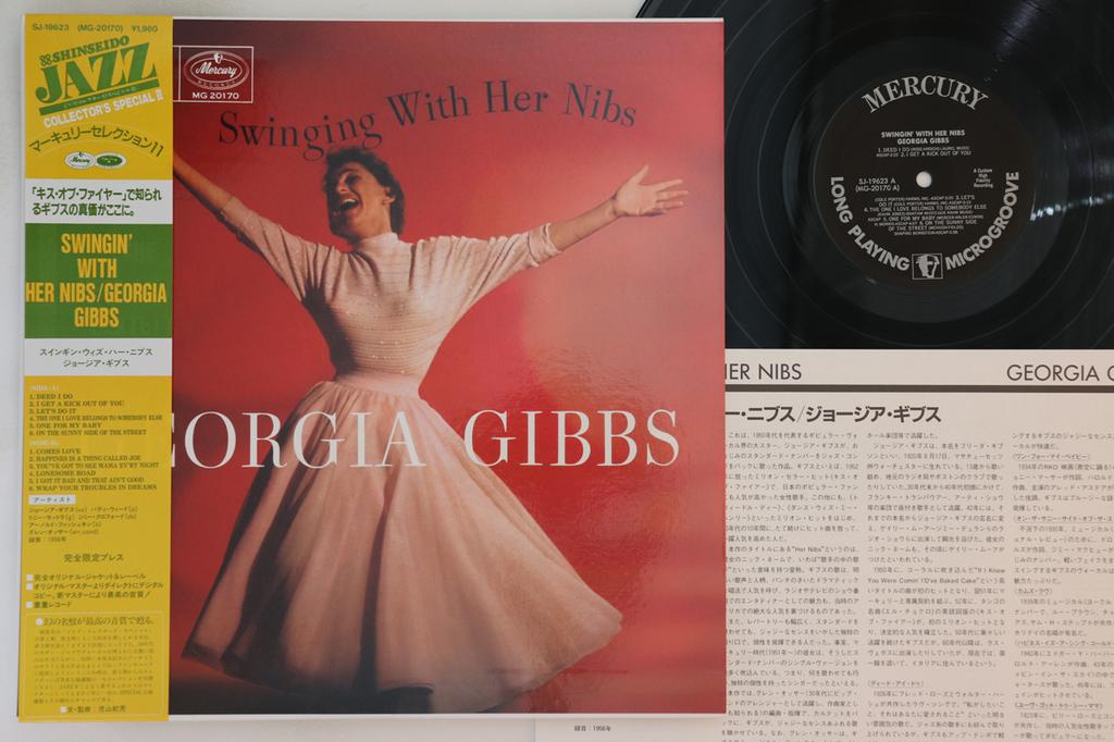 LP Record GEORGIA GIBBS - Swinging With Her Nibs SJ19623 MERCURY Japan Obi Jazz Used