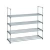 4 Tiers Shoe Rack Shoe Tower Shelf Storage Organizer For Bedroom, Entryway, Hallway, and Closet Gray Color