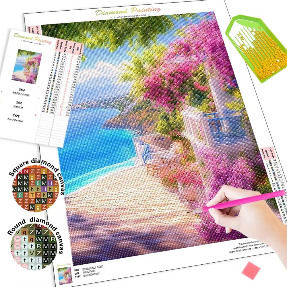Diamond Painting 5D Diamond Mosaic Landscape Scenery Kits Embroidery Diamond Art Kit Needle Arts Craft Home Decoration