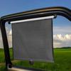 Black Mesh Stripe Design Retractable Car Sunshade Easy to Use Vehicle Sunshade with Compact Storage Size