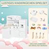 Play Kitchen, 14-Piece Accessories, Electric Water Dispenser, 86 x 64 x 84.5 cm, White