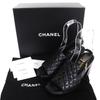 Chanel Sandals COCO Mark Matelasse With Strap Leather Sandals 24P G45567 Used